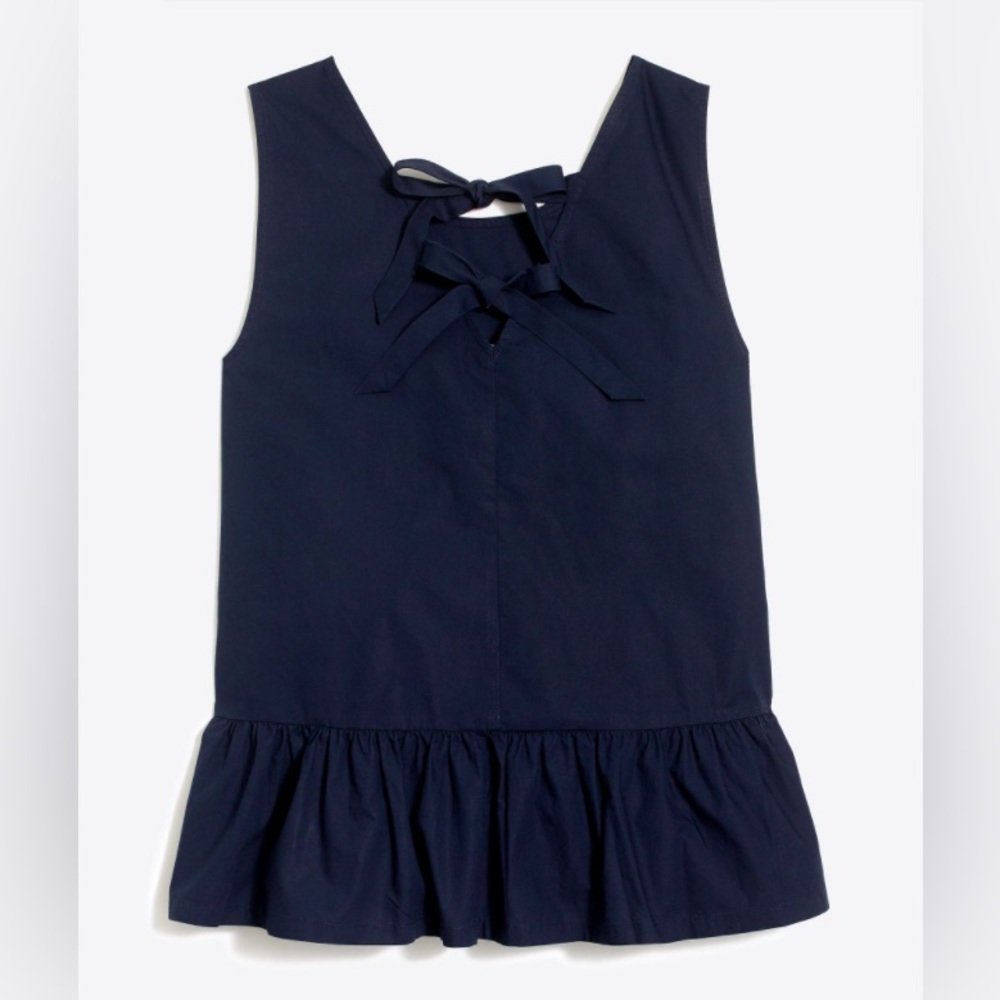 J crew factory bow back top